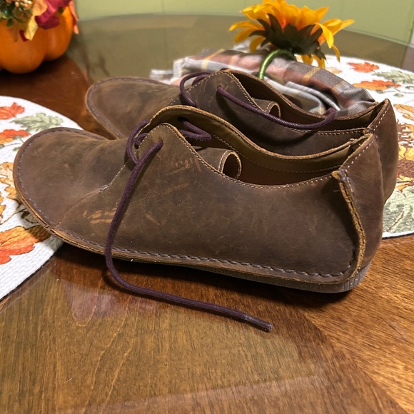 Brown Leather women’s Clark’s Shoes size 10 - Picture 3 of 6